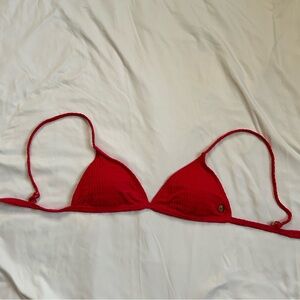 pink billabong triangle bikini top